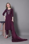 Asmita By Nsf Silk  Blend With Embroidery Work Top With Bottom Dupatta Wholesale Online